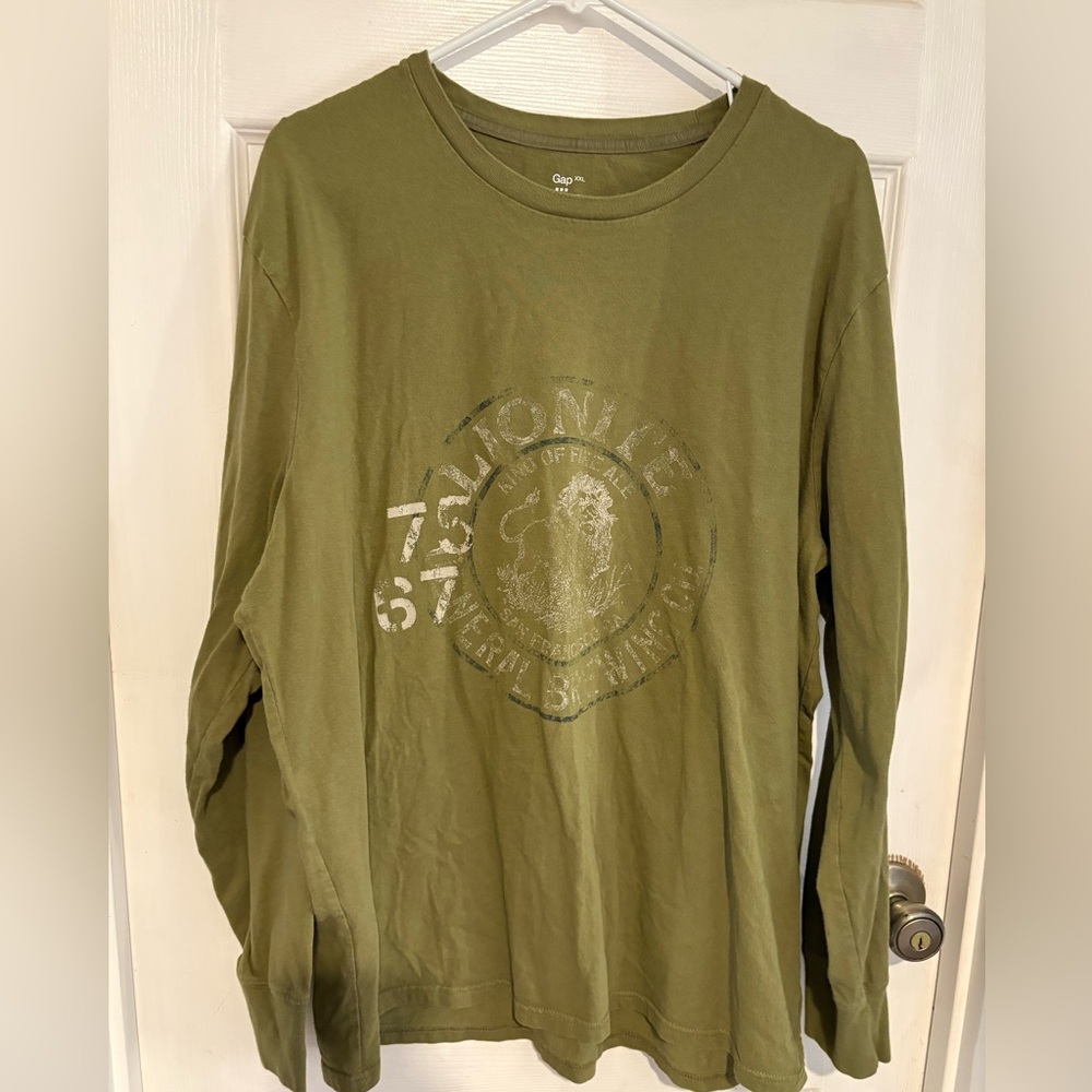 GAP Olive Green Long Sleeve Shirt